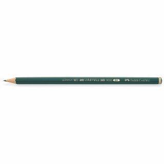 Faber-Castell Bleistift CASTELL 9000 119016 6H dunkelgrün