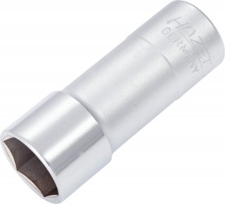 HAZET Zündkerzen Steckschlüsseleinsatz 900KF ∙ 1/2 Zoll (12,5 mm) Vierkant hohl ∙ Außen Sechskant Profil ∙ SW 20,8 mm ∙ <sup>13<