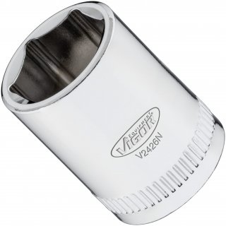 VIGOR Steckschlüsseleinsatz ∙ V2426N ∙ 1/4 Zoll (6,3 mm) Vierkant hohl ∙ Außen Sechskant Profil ∙ SW 14 mm
