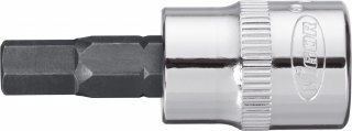 VIGOR Innensechskant Schraubendreher-Einsatz ∙ V2280N ∙ 3/8 Zoll (10 mm) Vierkant hohl ∙ Innen Sechskant Profil ∙ SW 8 mm
