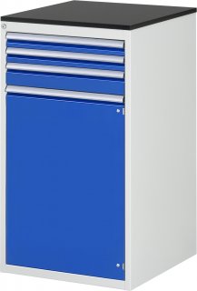 Schubladenschrank L7.13 | B580xT650xH1030mm | M-Top-22mm | 3xSchublade-TA | 1xTür