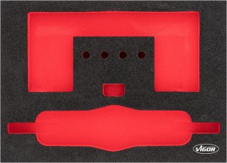 VIGOR Weichschaumeinlage ∙ leer ∙ V7154-L ∙ L x B x H: 393 mm x 282 mm x 35 mm