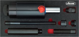 VIGOR Druck- und Zug-Hydraulikzylinder ∙ 22 Tonnen ∙ V5058 ∙ 10-teilig ∙ Anzahl Werkzeuge: 10