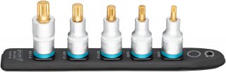 HAZET SmartRail ∙ Flexible Kunststoff-Steckleiste 990-SR/5 ∙ 1/2 Zoll (12,5 mm) Vierkant hohl ∙ Innen Vielzahn Profil XZN ∙ 5-te