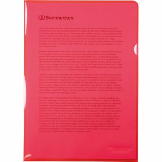 Soennecken Sichthülle 1468 DIN A4 PP rot 50 St./Pack.