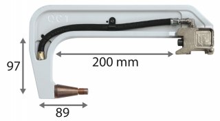 Elektrodenbügel QC1 - 8 bar/550 daN - LG 200 mm - isoliert