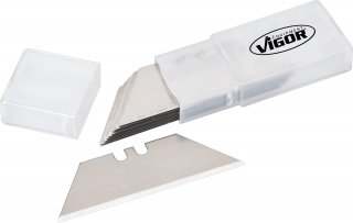 VIGOR Trapez-Ersatzklingen ∙ V1446 ∙ 10-teilig ∙ Anzahl Werkzeuge: 10