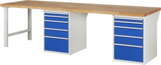 Werkbank 7511A8 | B3000xT900xH890mm | 10xSchublade-TA