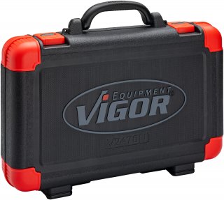 VIGOR Werkzeugkoffer ∙ V2470N ∙ 5/16 Zoll (8 mm) Sechskant massiv | 1/4 Zoll (6,3 mm) Vierkant hohl | 3/8 Zoll (10 mm) Vierkant ho