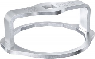 HAZET Ölfilterschlüssel 2169-13 ∙ 1/2 Zoll (12,5 mm) Vierkant hohl ∙ Außen 14-kant Profil ∙ SW 80 mm