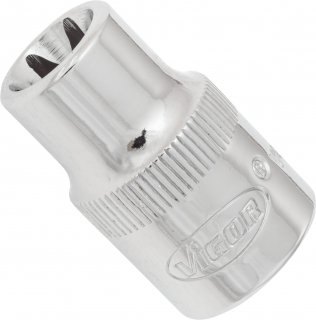 VIGOR Steckschlüsseleinsatz ∙ V2614N ∙ 3/8 Zoll (10 mm) Vierkant hohl ∙ Außen TORX® Profil ∙ SW E11