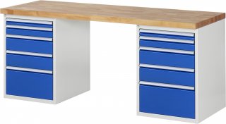 Werkbank 7511A3 | B2000xT700xH890mm | 10xSchublade-TA