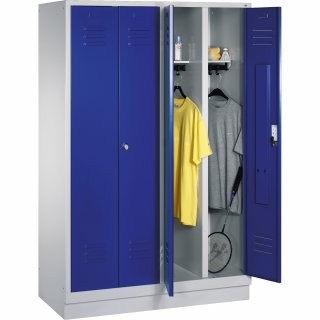 C+P Doppelspind 802240S10004 Sockel 4Abteile B1190mm lgr/ebl
