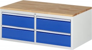 Schubladenschrank LL2.0.0 | B1145xT650xH465mm | B-Top-25mm | 4xSchublade-TA