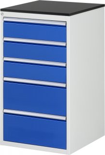 Schubladenschrank L7.4 | B580xT650xH1030mm | M-Top-22mm | 5xSchublade-TA