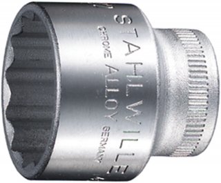 3/8" Steckschlüsseleinsatz SW 1/4" L.24mm
