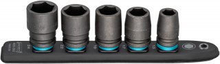 HAZET SmartRail ∙ Flexible Kunststoff-Steckleiste 900S-SR/5 ∙ 1/2 Zoll (12,5 mm) Vierkant hohl ∙ Außen Sechskant-Tractionsprofil