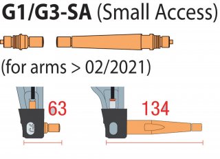 Set aus 2 Verlängerungen G1 / G3-SA