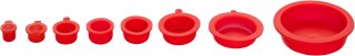 VIGOR Abdeckkappen ∙ rot ∙ V7524-8