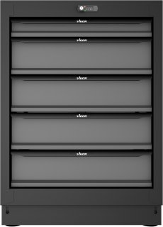 VIGOR Schubladen-Unterschrank ∙ 5 Schubladen ∙ 676 mm ∙ V6000-031 ∙ L x B x H: 676 mm x 500 mm x 953 mm