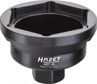HAZET Nkw Achsmutter-Steckschlüssel 4937-85 ∙ Außen Sechskant Profil ∙ SW 85 mm