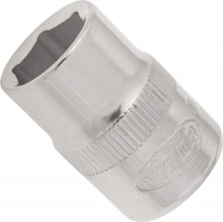 VIGOR Sechskant Steckschlüsseleinsatz ∙ V2273N ∙ 3/8 Zoll (10 mm) Vierkant hohl ∙ Außen Sechskant Profil ∙ SW 11 mm