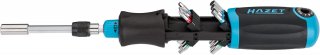 HAZET Bit Ratschen-Schraubendreher 810R-4 ∙ Schlitz Profil | Kreuzschlitz Profil PH | Innen Sechskant Profil | Innen TORX® Profil | 