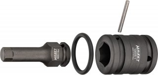 HAZET Schlag- | Maschinenschrauber Schraubendreher-Steckschlüsseleinsatz 985S-14LG/4 ∙ 1/2 Zoll (12,5 mm) Vierkant hohl ∙ Innen S