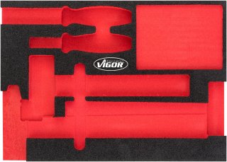 VIGOR Weichschaumeinlage ∙ leer ∙ V5085-L ∙ L x B x H: 393 mm x 282 mm x 35 mm