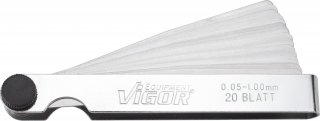 VIGOR Fühlerlehren Satz ∙ V1714 ∙ SW 0,05 – 1,00 mm
