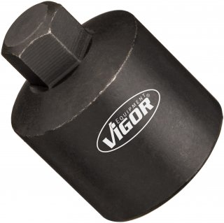 VIGOR Steckschlüsseleinsatz ∙ V7158-2 ∙ 3/8 Zoll (10 mm) Vierkant hohl ∙ Außen Sechskant Profil ∙ SW 8 mm