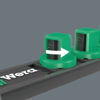 9600 Nuss-Magnetleiste | 1/4" | unbestückt | 30 x 270 mm