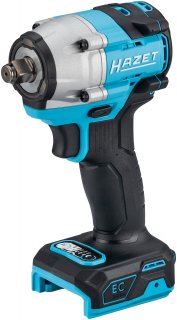 HAZET Akku Schlagschrauber 9512-600 ∙ Lösemoment maximal [Nm]: 600 Nm ∙ 1/2 Zoll (12,5 mm) Vierkant massiv ∙ L x B x H: 125 mm x