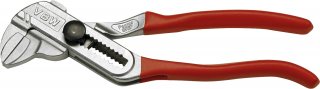 Zangenschlüssel PowerGRIP L.180mm Kopf verchromt Griffe roter Kunststoffüberzug
