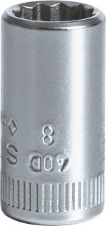 1/4" Steckschlüsseleinsatz SW 8mm L.23mm