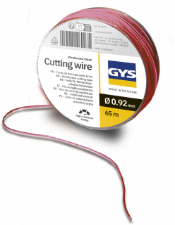 Schneidseile für Windschutzscheibe ROT - 0,92mm / 65m