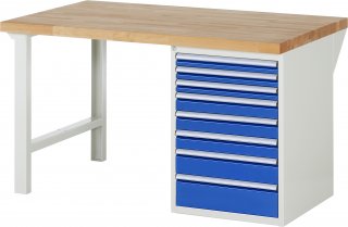 Werkbank 7519A1 | B1500xT900xH840mm | 8xSchublade-VA