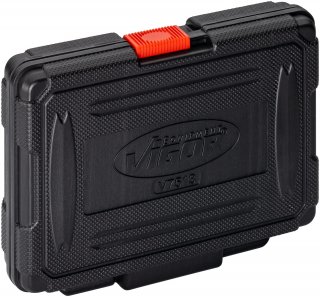 VIGOR Gelenksteckschlüssel Satz ∙ V7513 ∙ 3/8 Zoll (10 mm) Vierkant hohl ∙ Außen Doppelsechskant Profil ∙ 10-teilig ∙ 10 – 19 mm