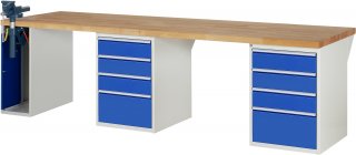 Werkbank 7510A9 | B3000xT900xH890mm | 8xSchublade-TA | 1xSSKL