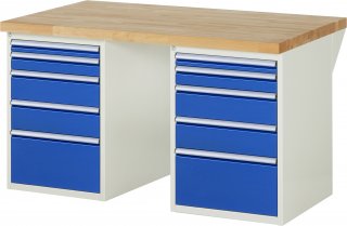 Werkbank 7511A3 | B1500xT900xH890mm | 10xSchublade-TA