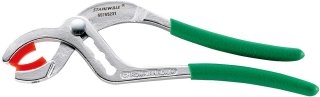 Siphonzange (Connectorzange) L.230mm Kopf verchromt Griffe mit Kunststoff-Überzug