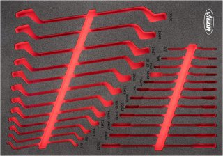 VIGOR Weichschaumeinlage ∙ leer ∙ V6808-L ∙ L x B x H: 563 mm x 393 mm x 35 mm