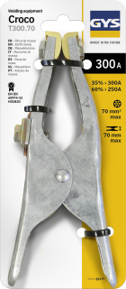 Masseklemme CROCO T300.70 - 300 A - 70 mm² - Blister