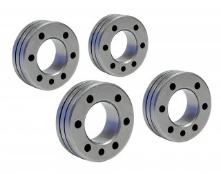 4 Drahtführungsrollen - Typ C - TWIN - Ø 1,2/1,4 mm - Stahl/Edelstahl