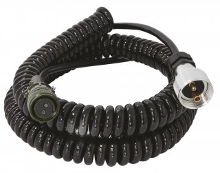 Spiralkabel 5.0m - 2x2,5mm² + DIN 14690/Stecker 2-polig für GYSFLASH X