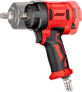 VIGOR Mini Schlagschrauber ∙ V5671N ∙ Lösemoment maximal [Nm]: 1200 Nm ∙ 1/2 Zoll (12,5 mm) Vierkant massiv ∙ Jumbohammer-Schlag