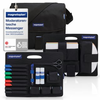 magnetoplan Moderatorentasche Messenger 11117 +Moderatoren-Kit