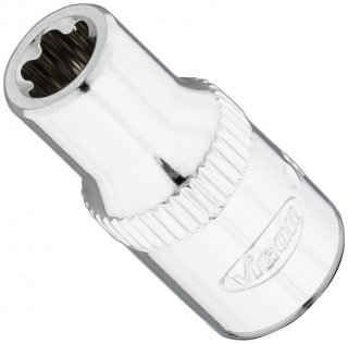 VIGOR Steckschlüsseleinsatz ∙ V7920-EP7 ∙ 1/4 Zoll (6,3 mm) Vierkant hohl ∙ Außen TORX® Plus Profil ∙ SW E7+
