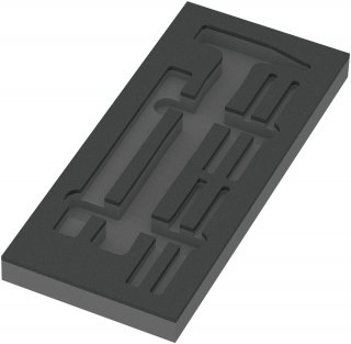 9882 Schaumstoffeinlage Hammer Set 1 | ohne Werkzeug | 172 x 30 x 392 mm