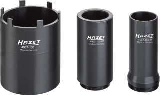HAZET Nkw Zapfenschlüssel Satz 4937-103/3 ∙ 3/4 Zoll (20 mm) Vierkant hohl ∙ 3-teilig